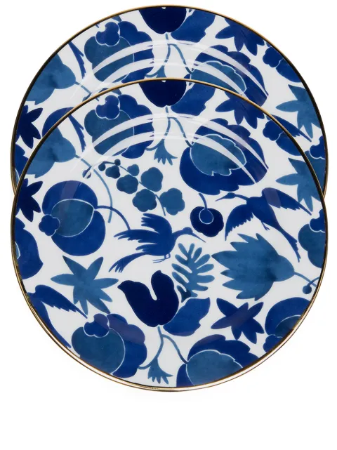 La DoubleJ set de dos platos para postre Wildbird