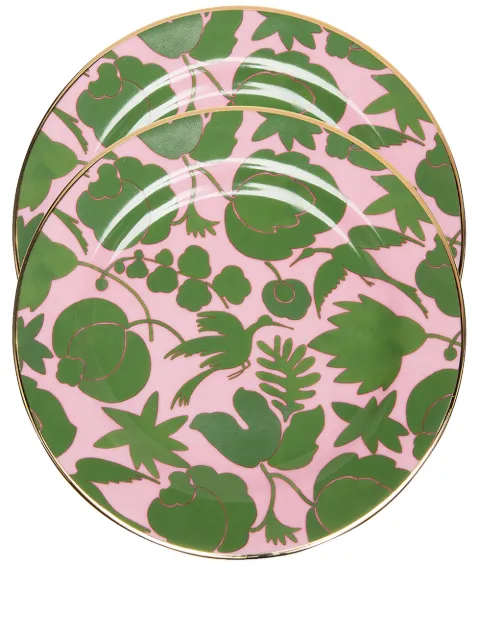 La DoubleJ Wildbird dessert plates (set of 2)