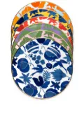 La DoubleJ Wildbird dessert plates (set of six) - Blue