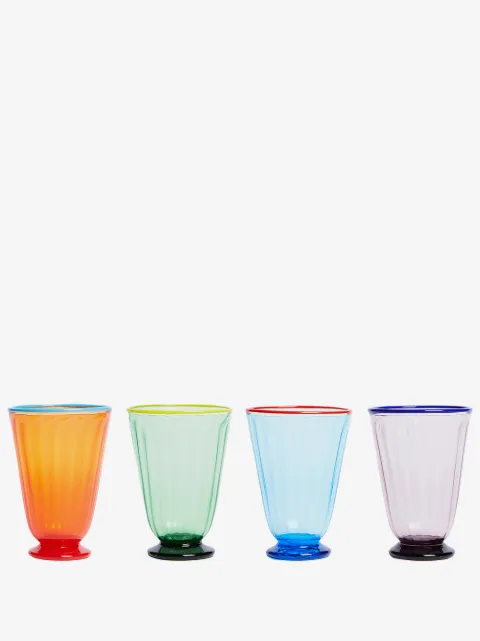 La DoubleJ Rainbow set of 4 glasses
