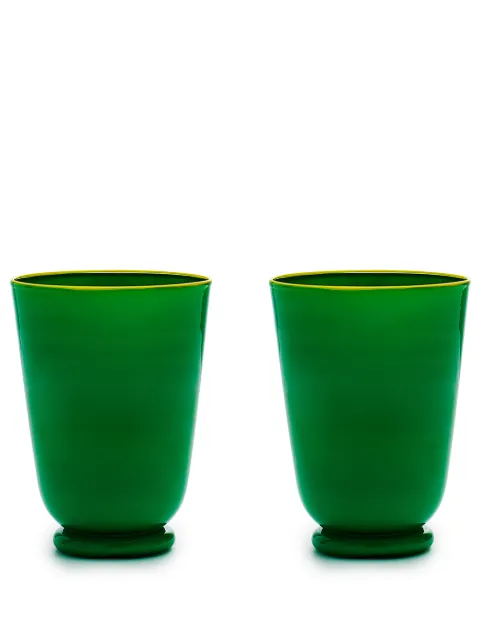 La DoubleJ set de vasos con acabado opaco