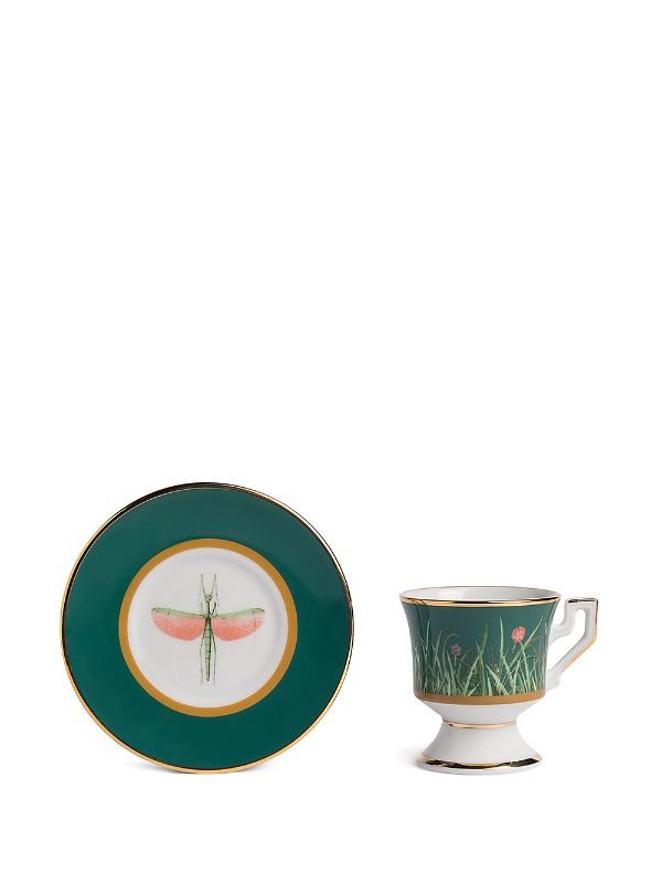 La DoubleJ Espresso cup-and-saucer Porcelain Set - Farfetch