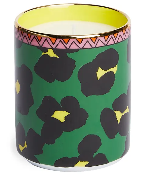La DoubleJ Flower Leopard candle (250g)