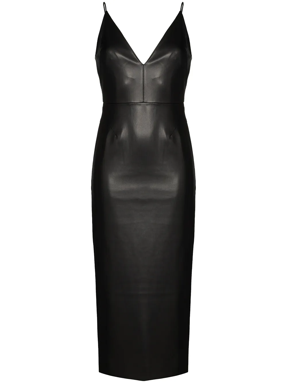white fitted slip dress