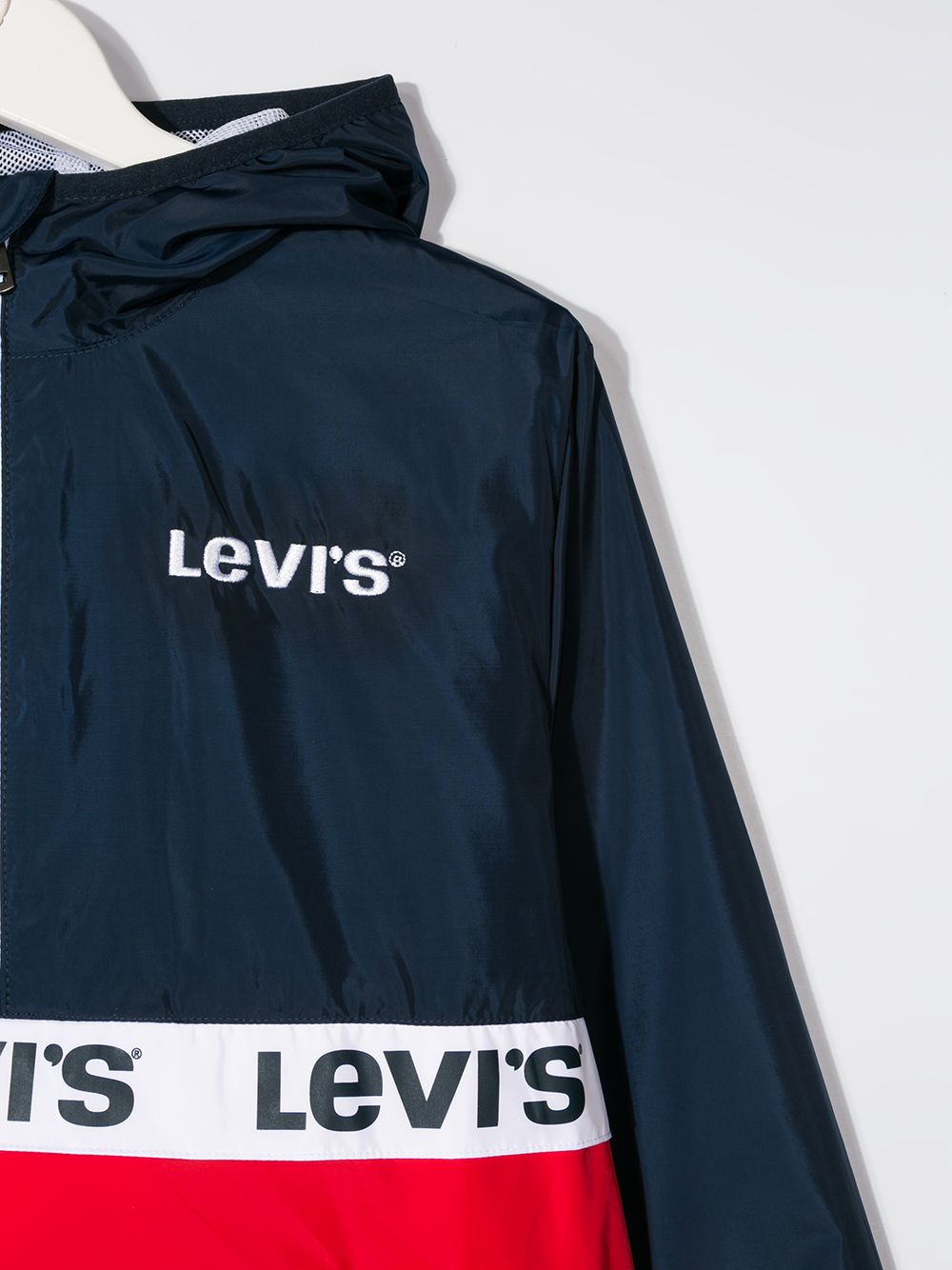 фото Levi's kids куртка в стиле колор-блок с логотипом