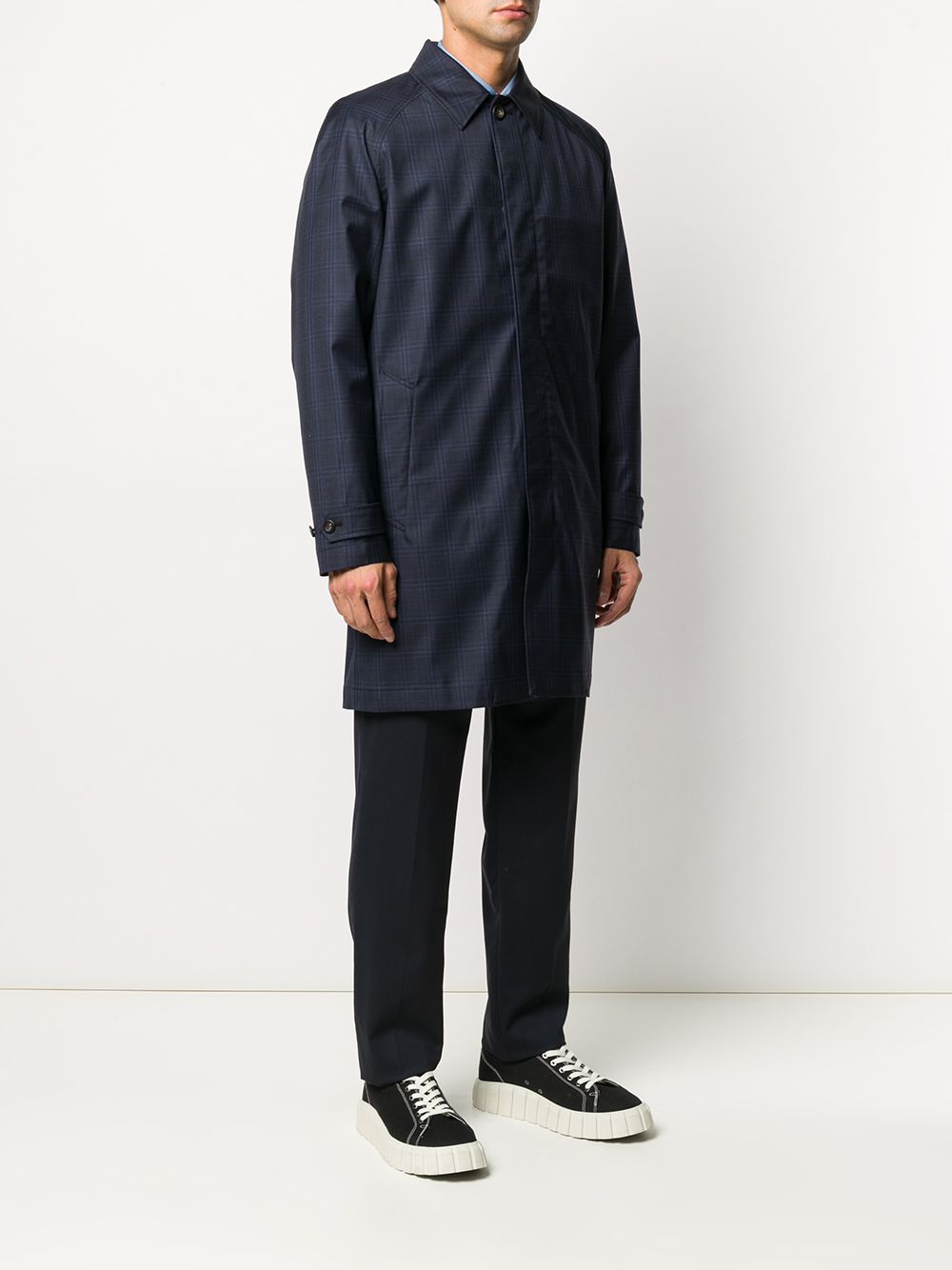 фото Norse projects check patterned classic collar jacket