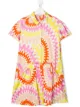 الصورة 1 من Emilio Pucci Junior فستان بطبعة تجريدية