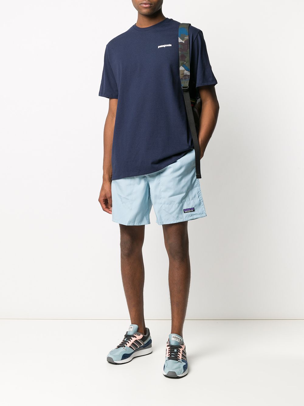 фото Patagonia logo-patch swim shorts