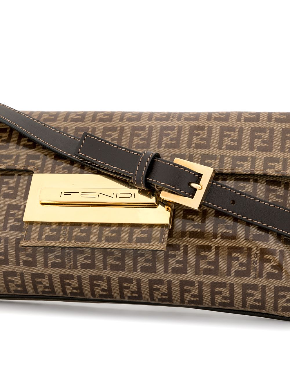 фото Fendi pre-owned сумка на плечо с узором zucchino и монограммой