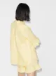 Sleeper ruffle-sleeve button-down shirt