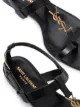 Image 2 of Saint Laurent black Power Cassandra leather sandals