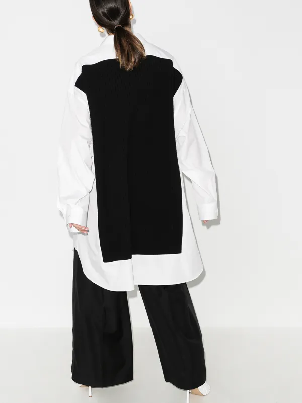 MAISON MARGIELA 18AW spliced シャツドレス - トップス