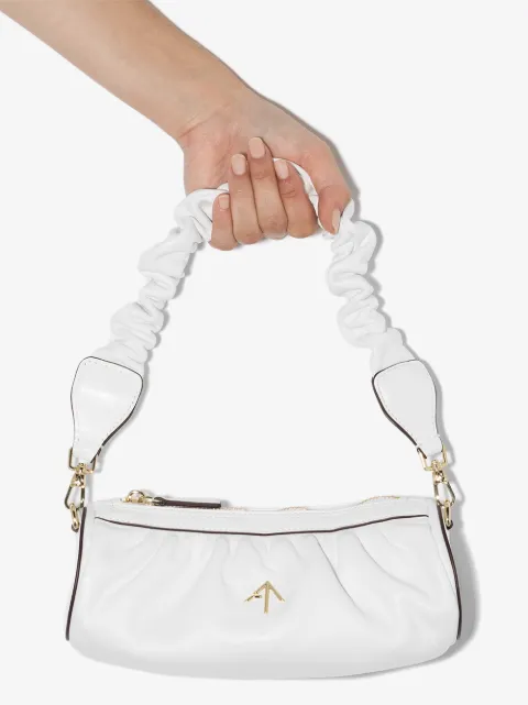 Manu Atelier Ruched Mini Cylinder Shoulder Bag - Farfetch