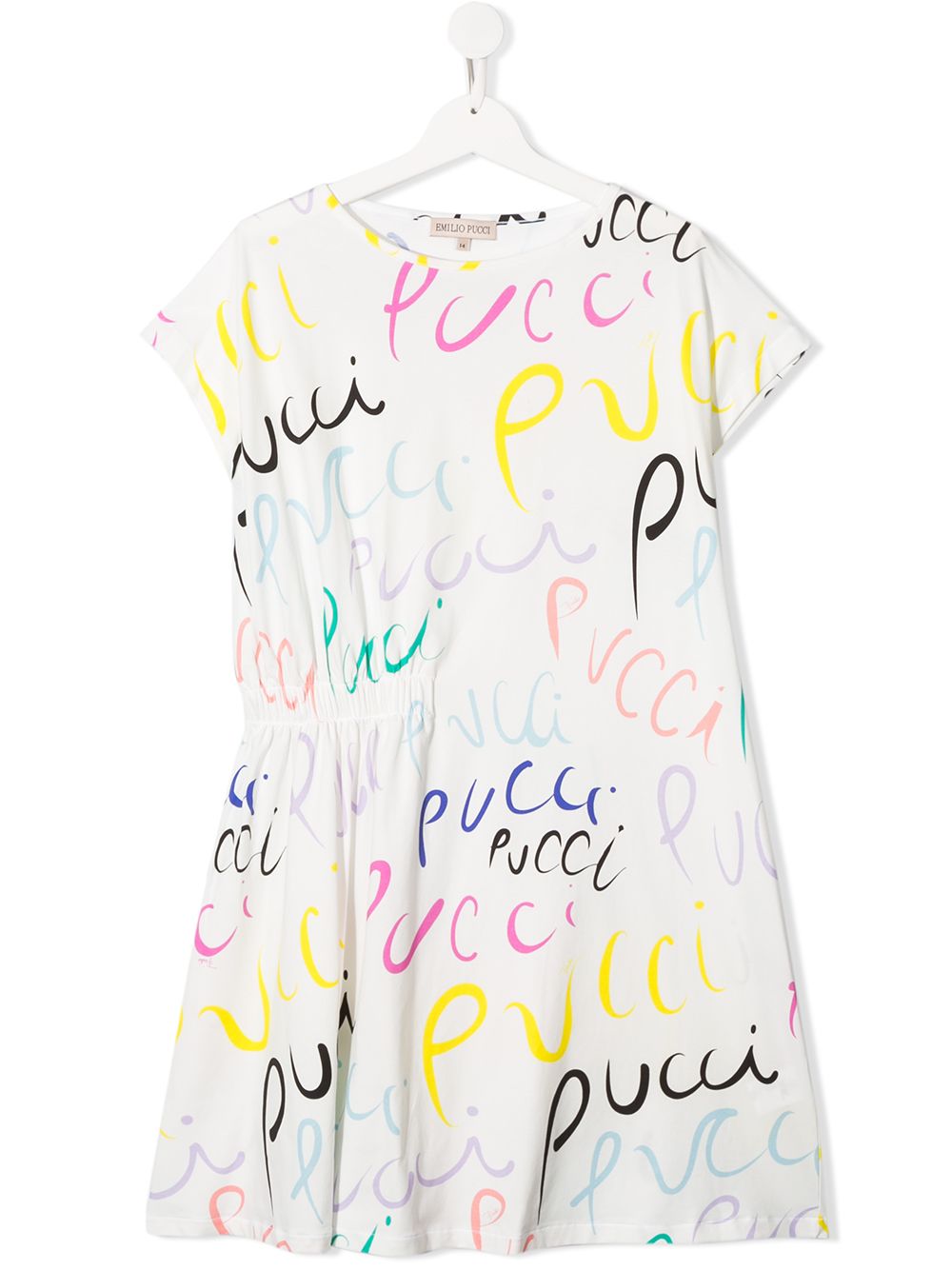 фото Emilio pucci junior платье с логотипом
