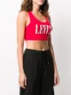 Levi's logo print crop-top