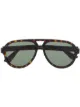 الصورة 1 من Gucci Eyewear نظارة شمسية بإطار أفياتور وشعار الماركة