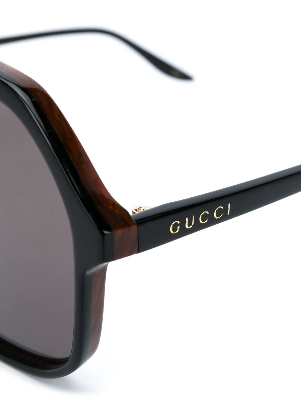 фото Gucci eyewear солнцезащитные очки в оправе навигатор