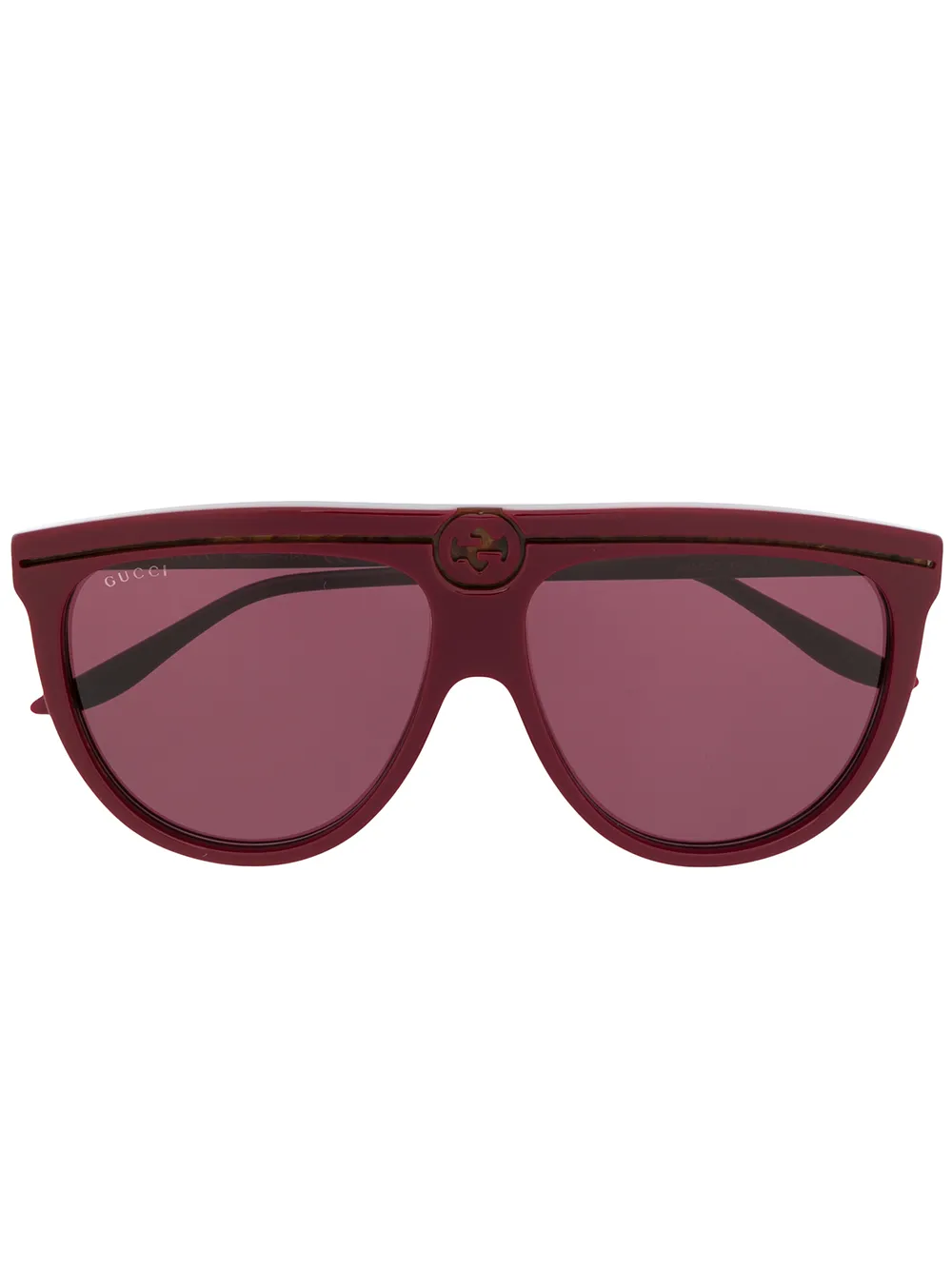 

Gucci Eyewear lentes de sol con armazón estilo piloto - Rojo