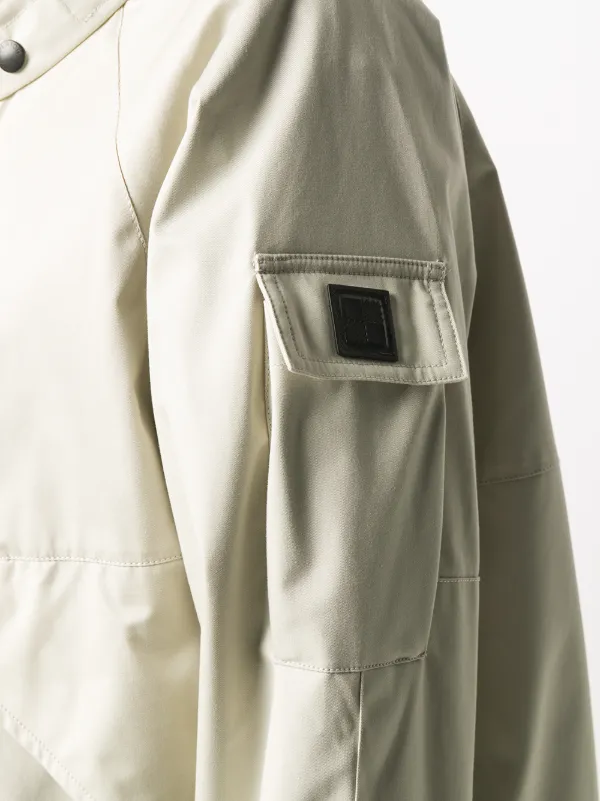 short funnel neck coat