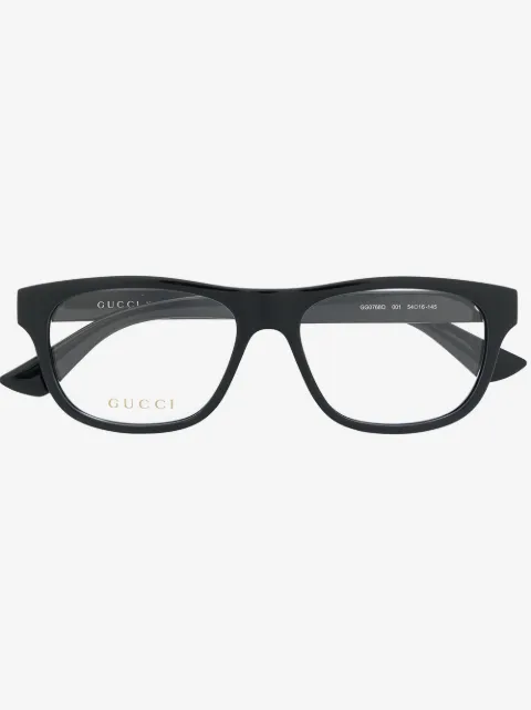 Gucci Eyewear logo plaque rectangular-frame glasses