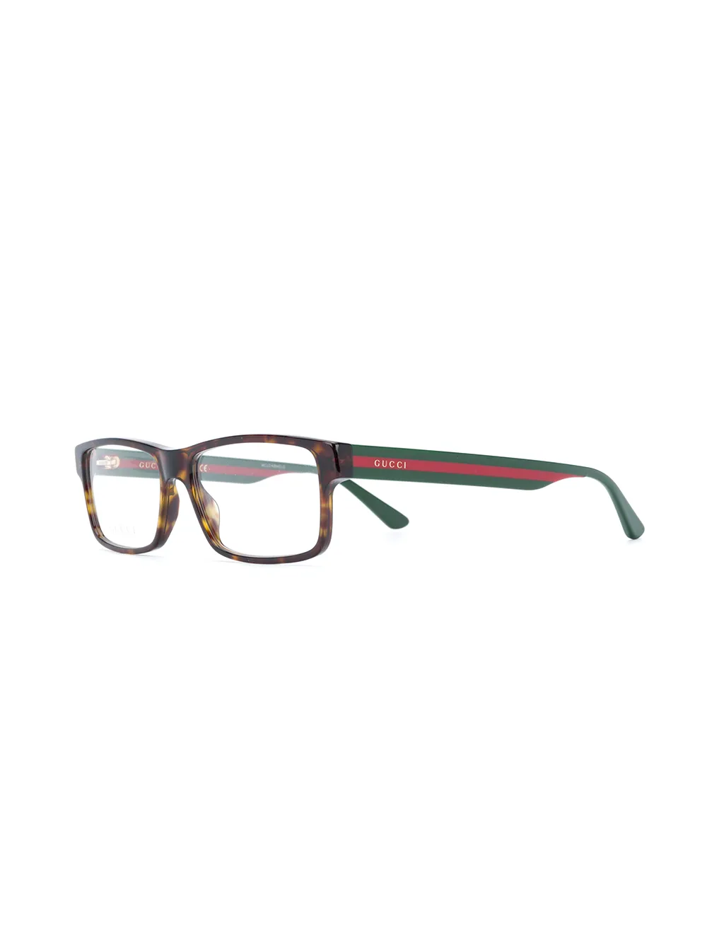 Gucci Eyewear Web detail rectangular-frame glasses | Image 2