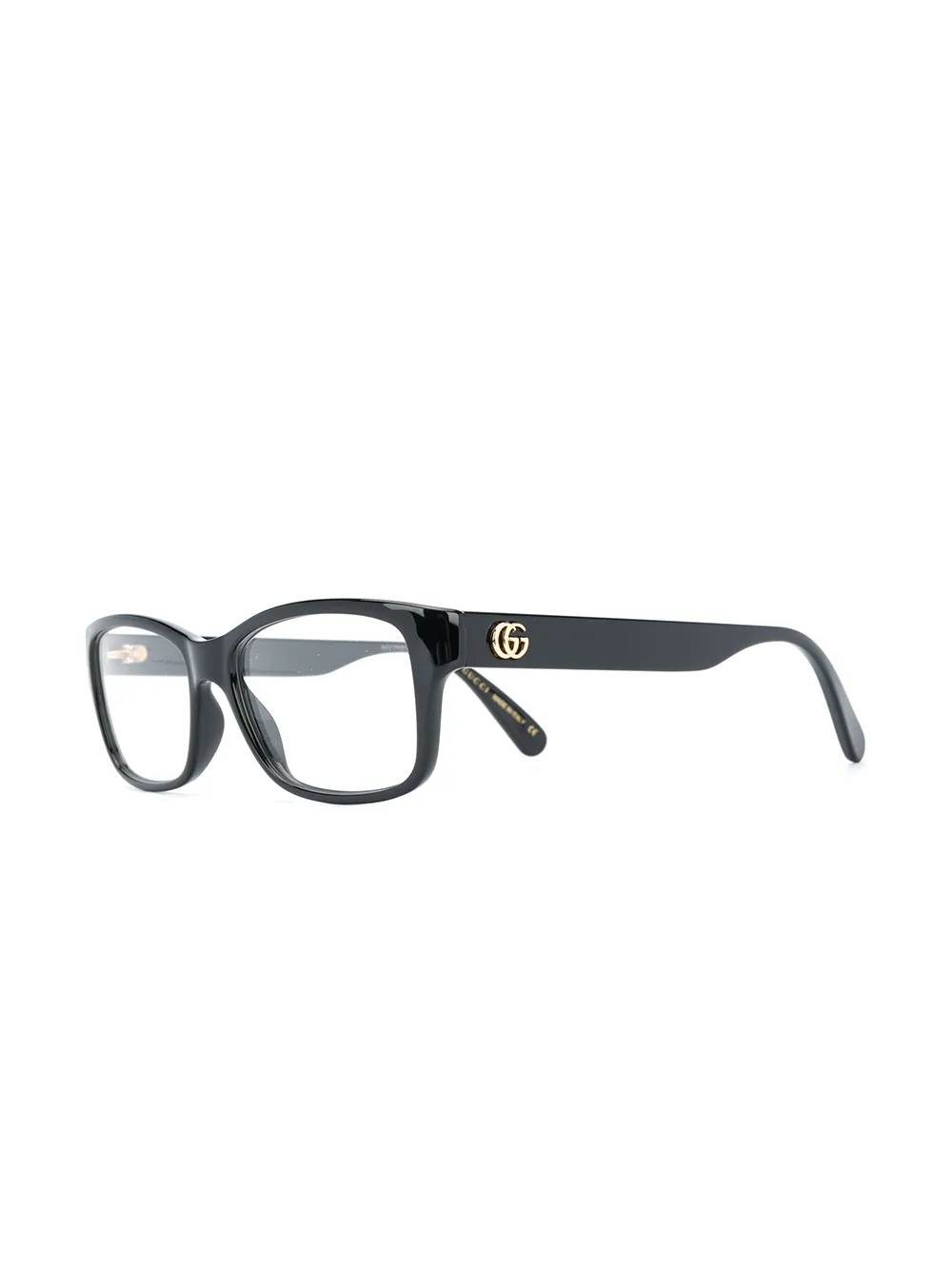 Gucci Eyewear Bril met rechthoekig montuur Zwart