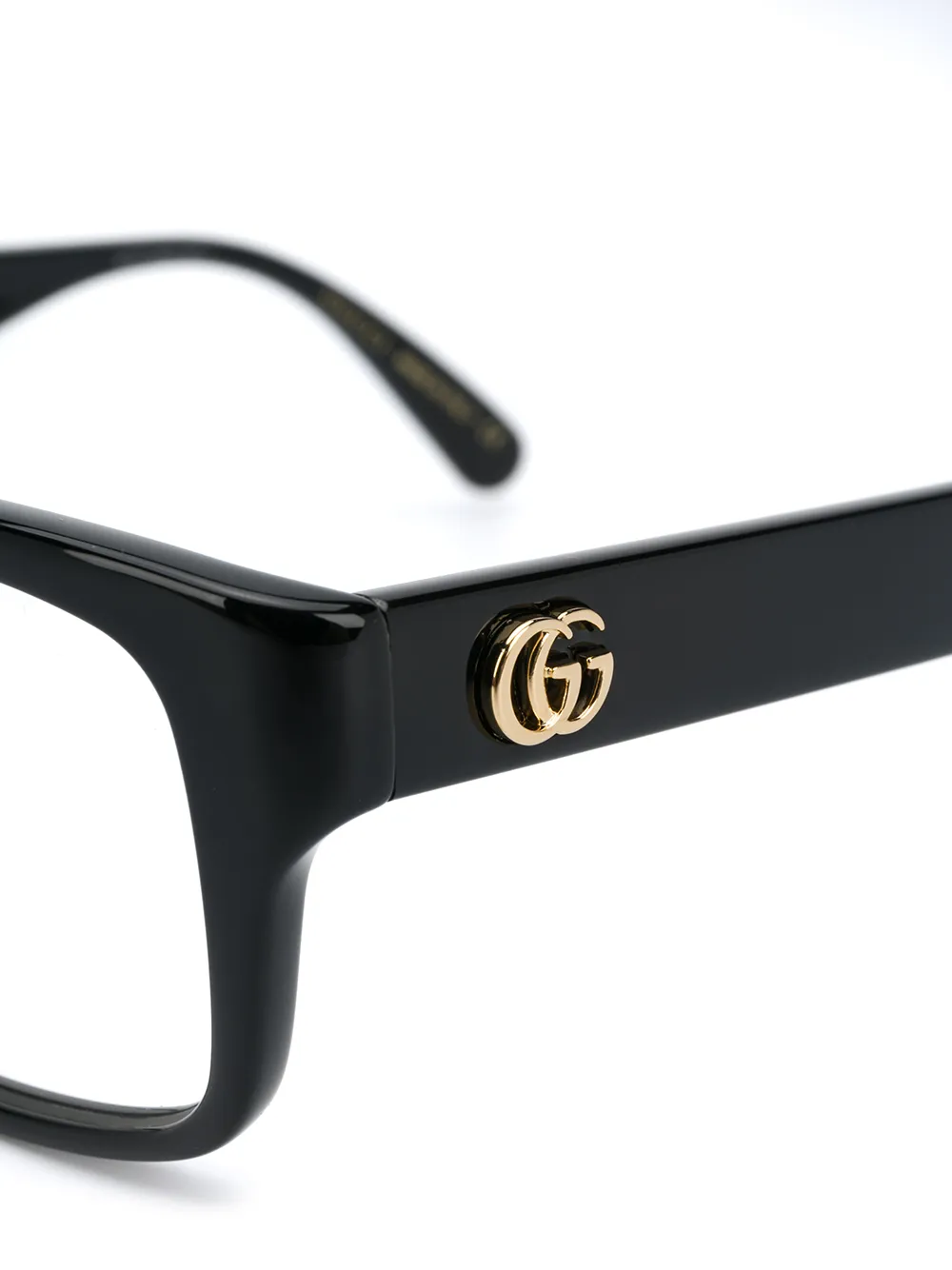 Gucci Eyewear Bril met rechthoekig montuur Zwart