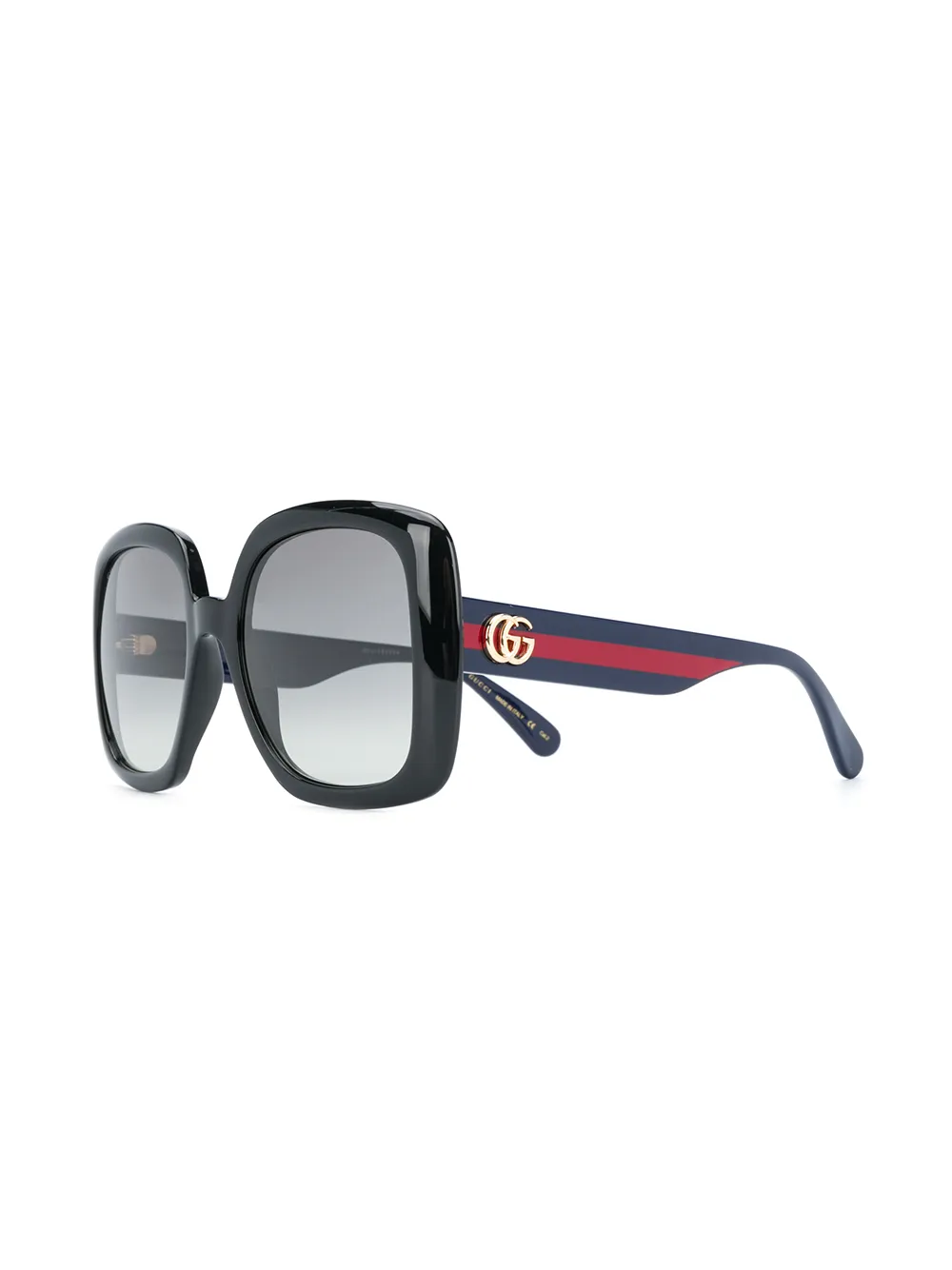 Gucci Interlocking G Square-frame Sunglasses In Black