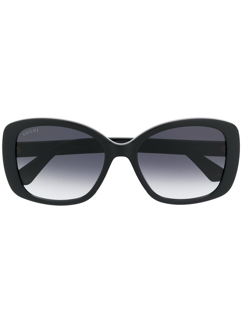 Gucci Double G Square-frame Sunglasses In Black