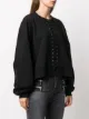 UNRAVEL PROJECT lace-up sweatshirt