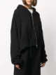 UNRAVEL PROJECT cropped zip-up hoodie