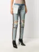 UNRAVEL PROJECT Reversed skinny jeans