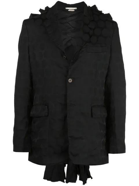 Comme des Garçons Homme Plus ruffle-detail blazer