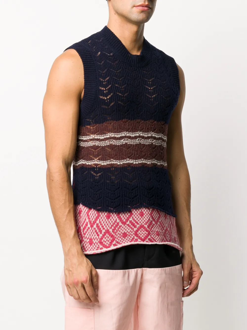 Raf Simons Striped Sweater Vest - Farfetch