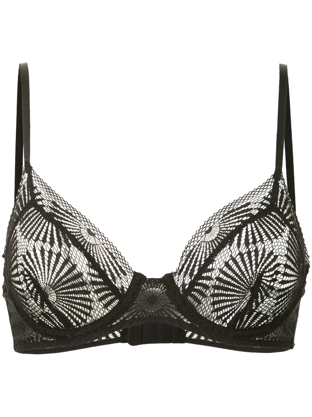 

Kiki de Montparnasse brasier de encaje con copa completa - Negro