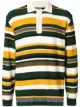 Image 1 of Coohem striped long sleeved polo shirt