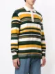 Coohem striped long sleeved polo shirt