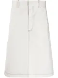 Xander Zhou knee-length skirt - White