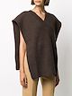 Maison Margiela V-neck knitted poncho