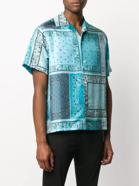 blue bandana button down
