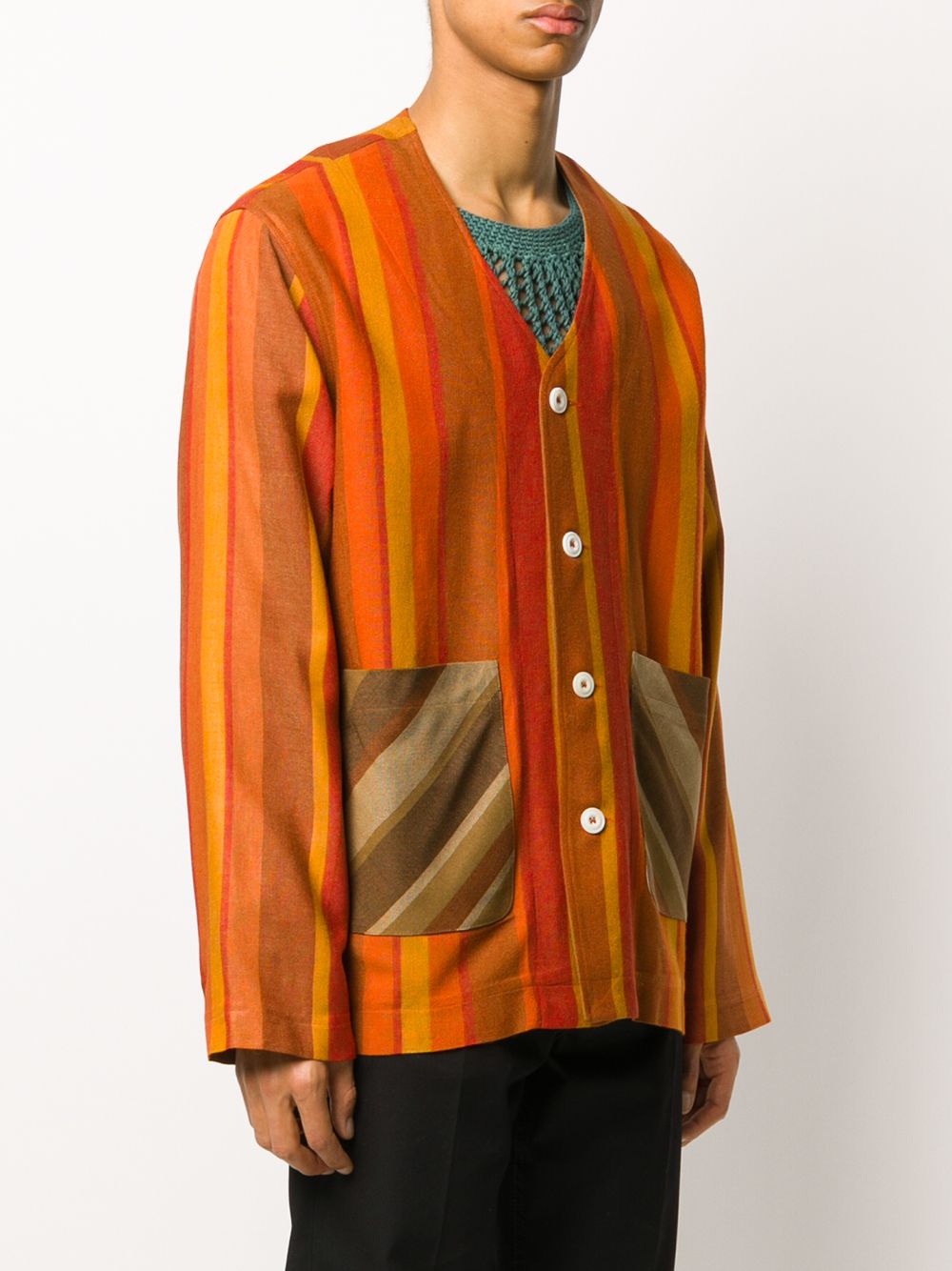 фото Nicholas daley striped contrast cardigan