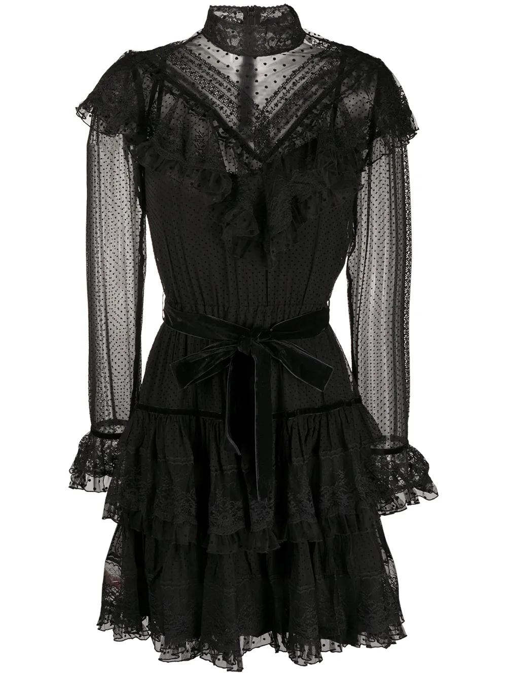 ZIMMERMANN Ruffled Lace Dress - Farfetch