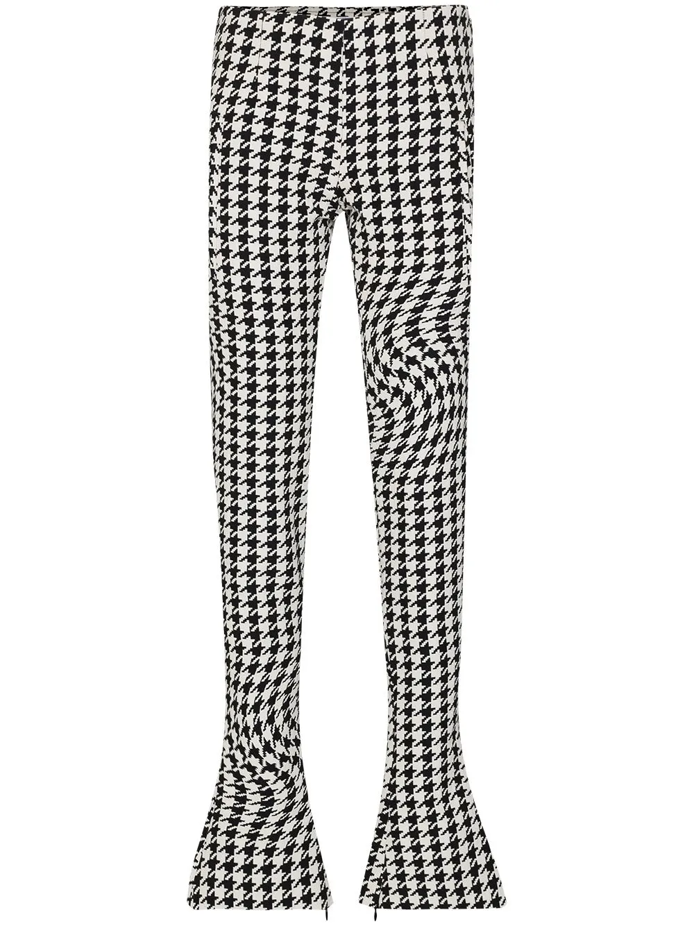 

Off-White psychedelic houndstooth-print trousers - Black white