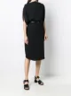 MM6 Maison Margiela فستان ميدي بثنيات وحزام