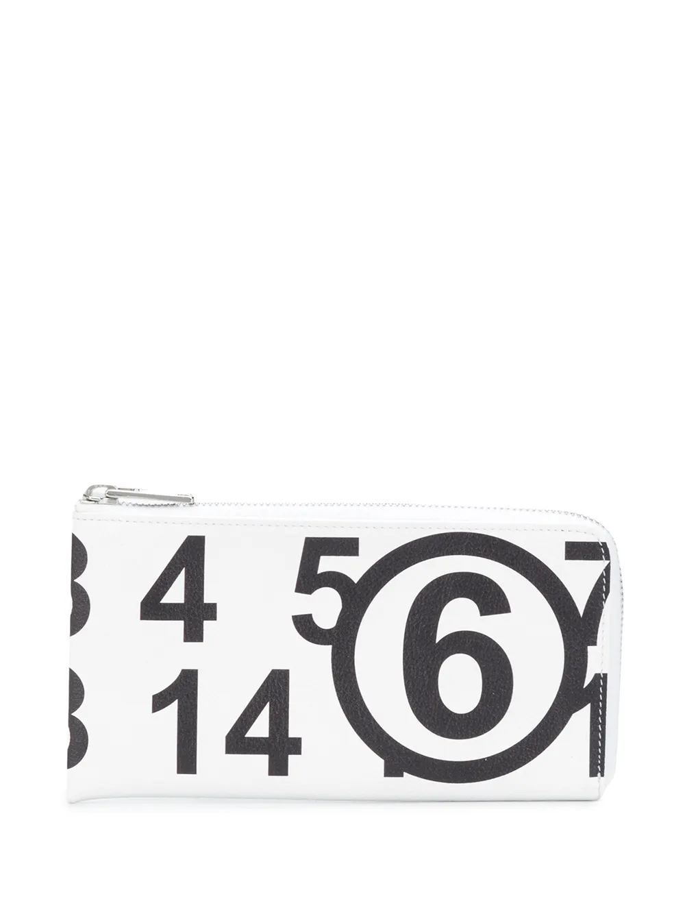 MM6 Maison Margiela картхолдер на молнии с принтом