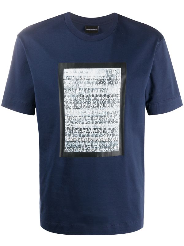 blue armani t shirt