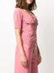 Moschino Pre-Owned 1990s gingham scoop neck top