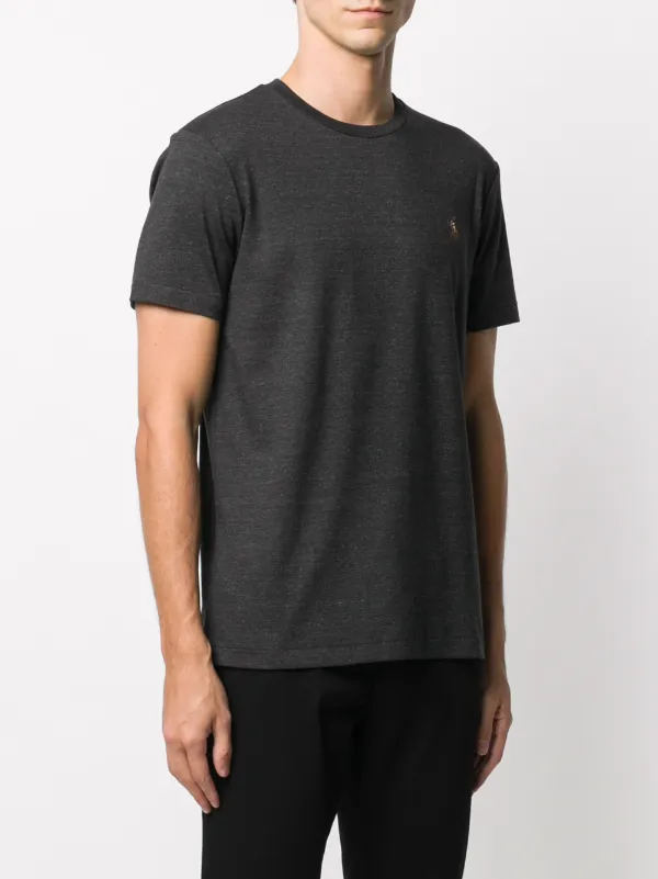 Polo Ralph Lauren Embroidered Logo Plain T-shirt | Grey