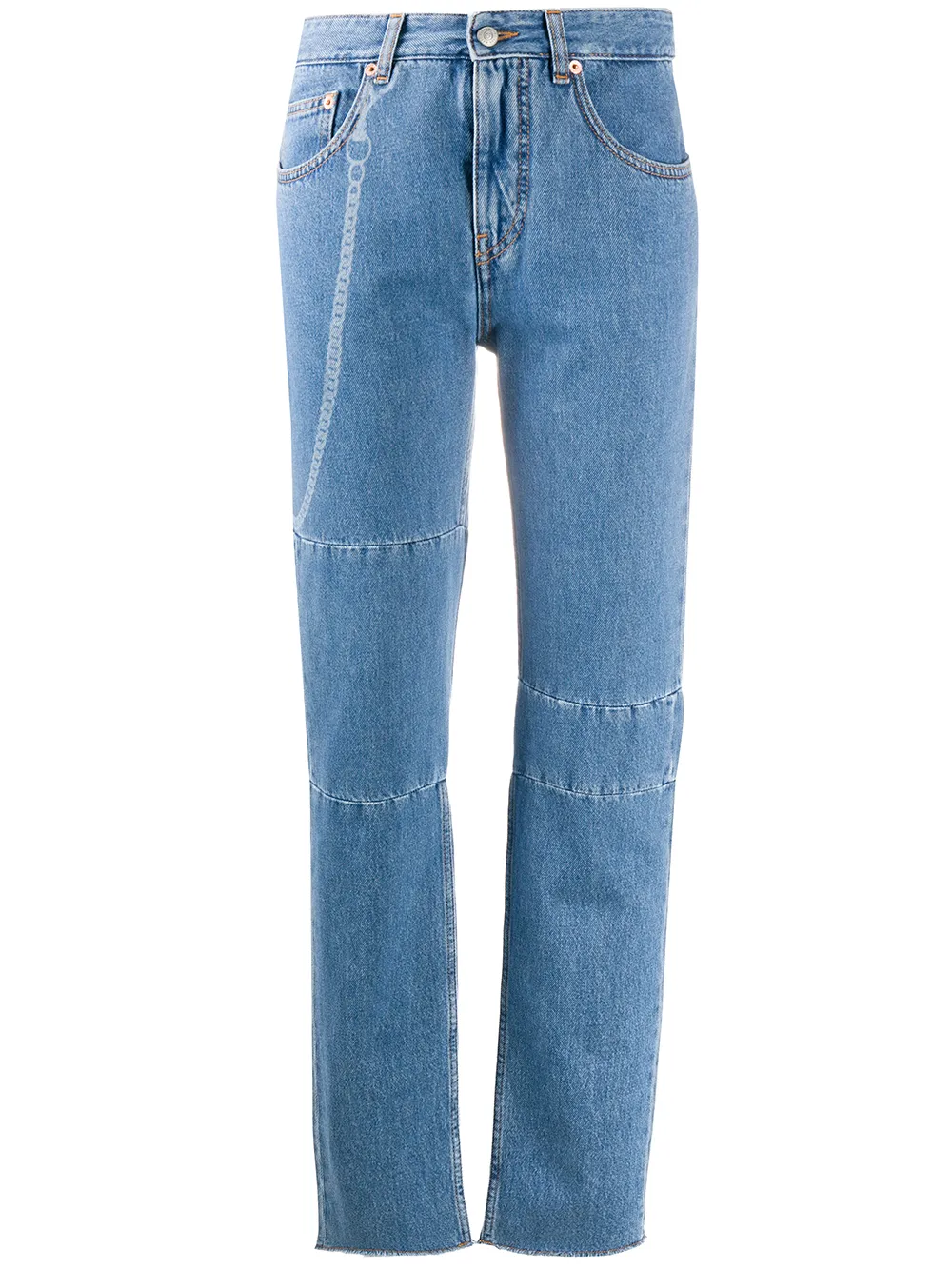 

MM6 Maison Margiela jeans rectos con cinco bolsillos - Azul