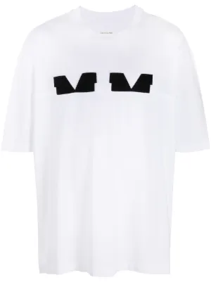 Maison Margiela T Shirts for Men Shop Now at Farfetch STEREOTYPE STEREOTYPE PATCH - T-shirts med print - white